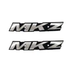 آرم برجسته باک فلزی نقره ای برند MKZ